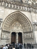 Le tympan du Jugement Dernier - Notre Dame de Paris